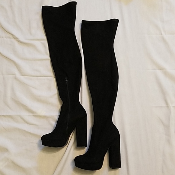 poshmark over the knee boots